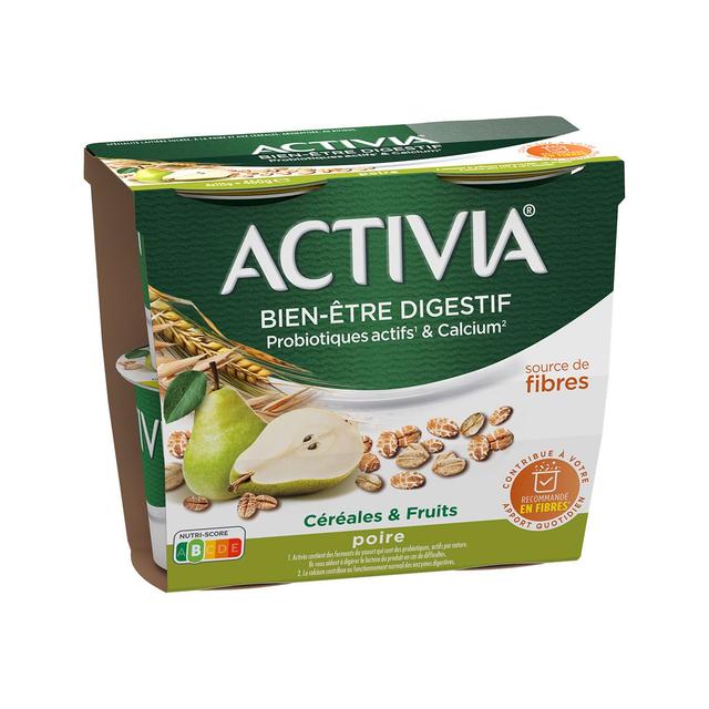 3033491920288 - Activia - Yaourts céréales et poires