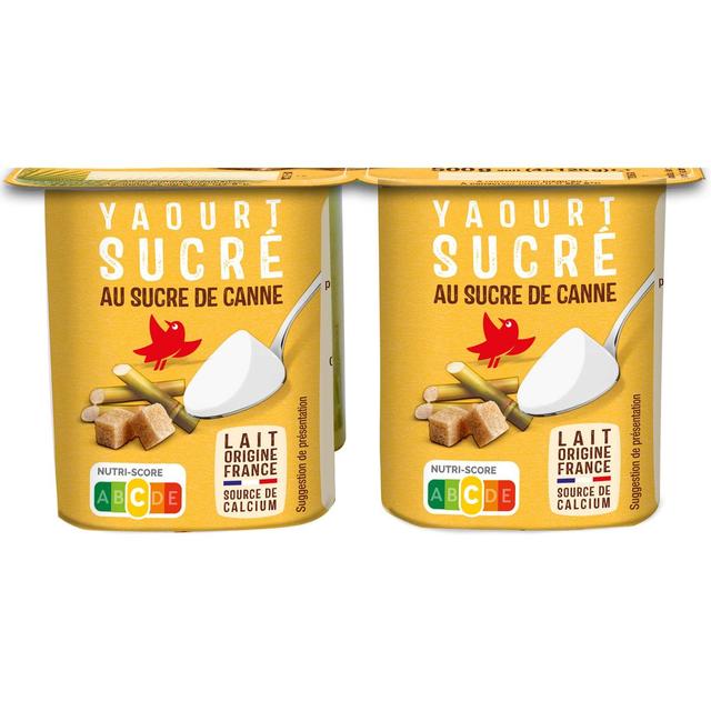 3596710540488 - Auchan - Yaourt nature au sucre de canne