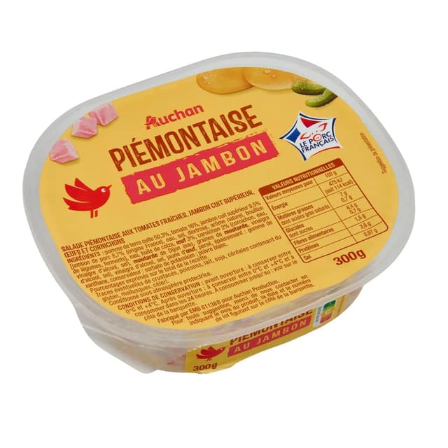 3596710510788 - Auchan - Salade Piémontaise au jambon