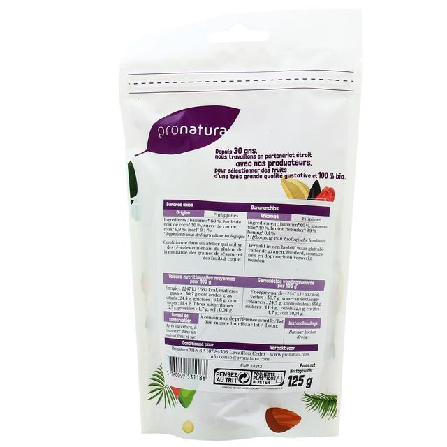 3760099531188 - Pronatura - Bananes chips bio