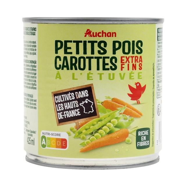 3596710467716 - Auchan - Petits pois carottes extra-fins à l'étuvée