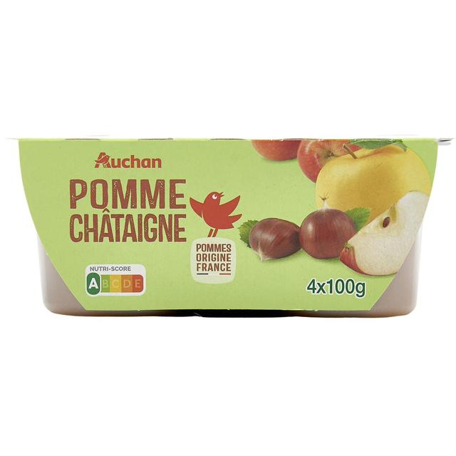 3596710462988 - Auchan - Coupelles purée de pomme châtaigne