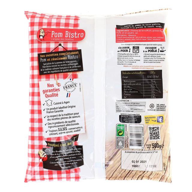 3760032003888 - Pom Bistro - Rissolées cuisinées à la graisse de canard