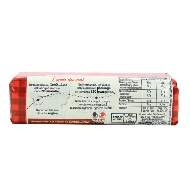 3451790934988 - Elle&Vire - Beurre rouleau 1/2 Sel