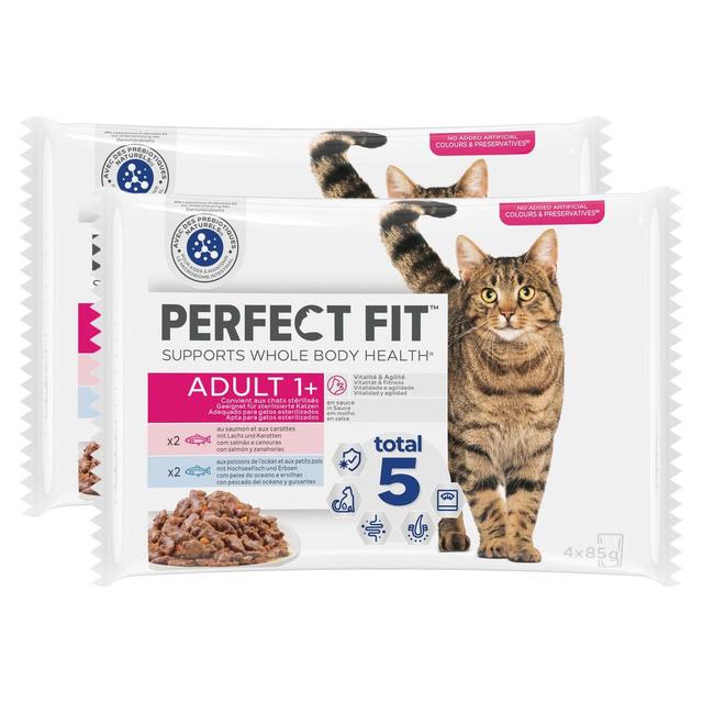 2050000405488 - Perfect Fit - Sachets en sauce aux Poissons pour chat adulte stérilisé
