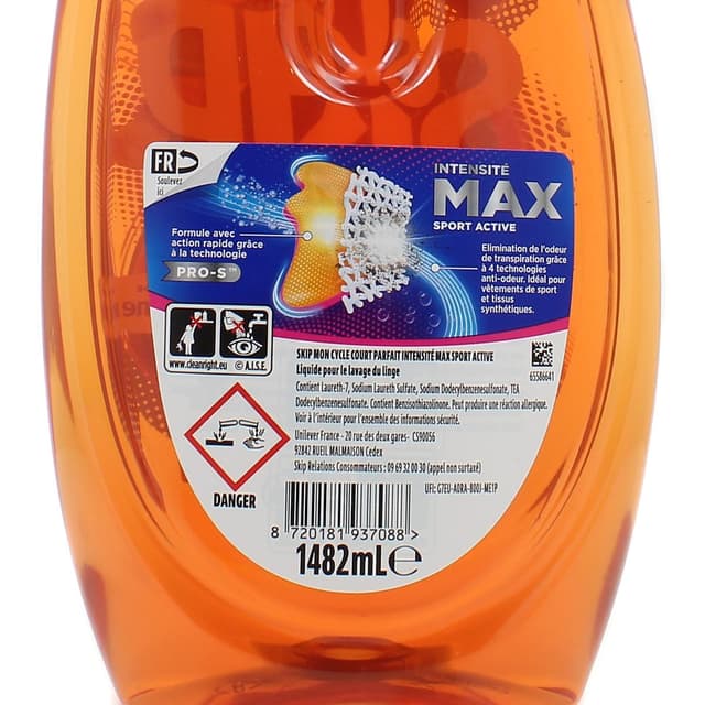 8720181937088 - Skip - Lessive Liquide Mon Cycle Court Parfait