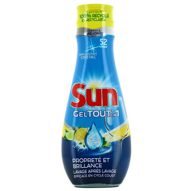 8710847907388 - Sun - Gel lave vaisselle tout en 1 pour 52 lavages citron.