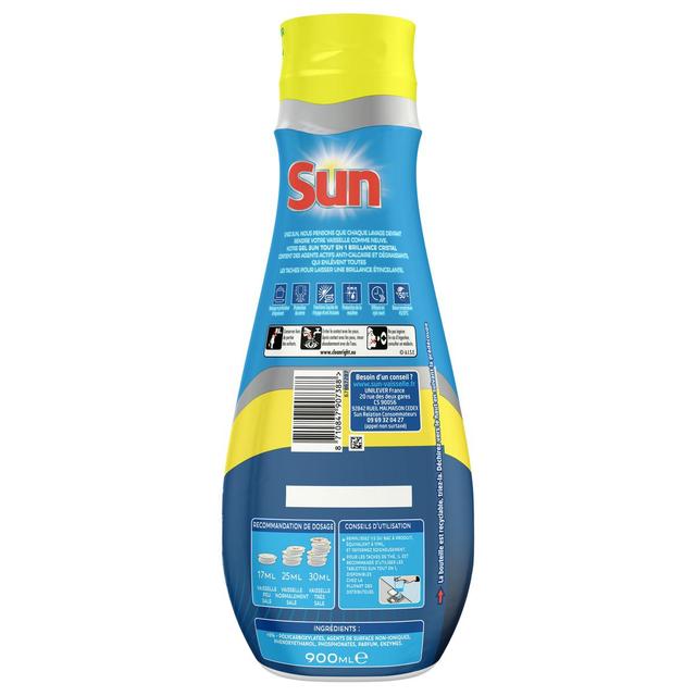 8710847907388 - Sun - Gel lave vaisselle tout en 1 pour 52 lavages citron.