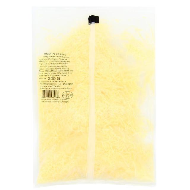 3760099538088 - Lait Plaisirs - Emmental râpé bio au lait cru