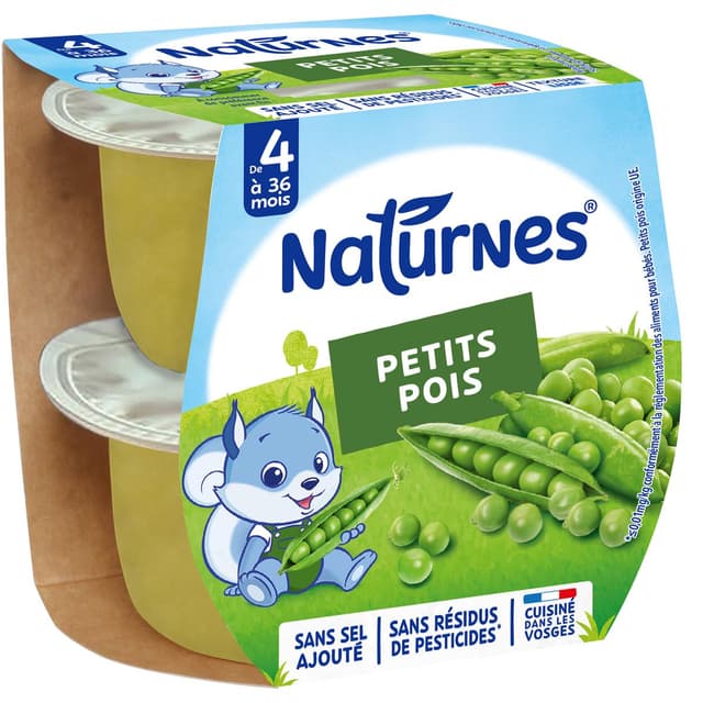 7613031478088 - Naturnes® - Petits pois Bol Bébé Dès 4 mois