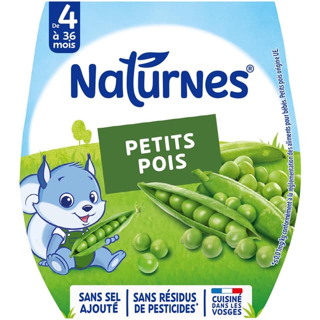 7613031478088 - Naturnes® - Petits pois Bol Bébé Dès 4 mois