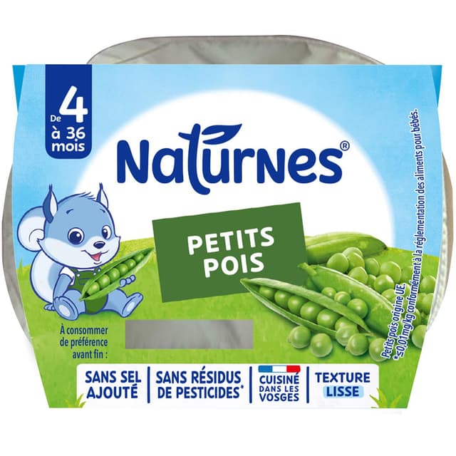 7613031478088 - Naturnes® - Petits pois Bol Bébé Dès 4 mois