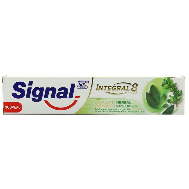 8710447328088 - Signal - Dentifrice intégral 8 actions Herbal soin gencives - Formule antibactérienne