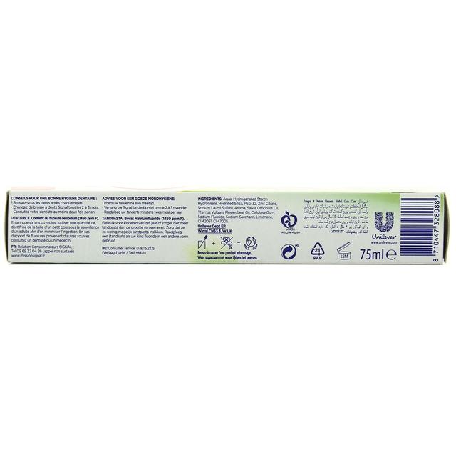 8710447328088 - Signal - Dentifrice intégral 8 actions Herbal soin gencives - Formule antibactérienne