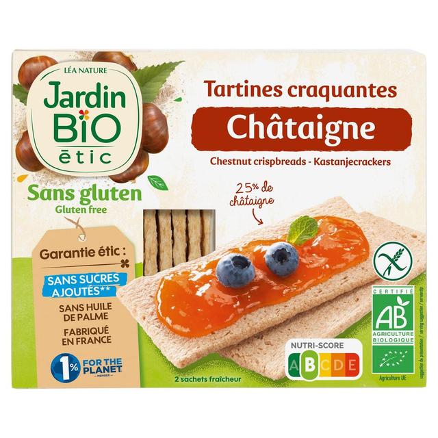 3760020508388 - Jardin Bio Etic - Tartines craquantes châtaigne bio sans gluten sans sucres ajoutés