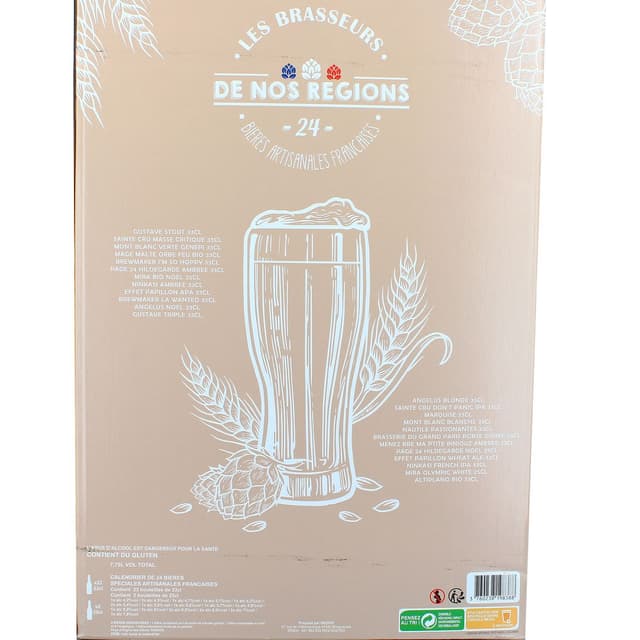 3760238198388 - Les brasseurs de nos regions - Calendrier de l'avent bière artisanales francaises