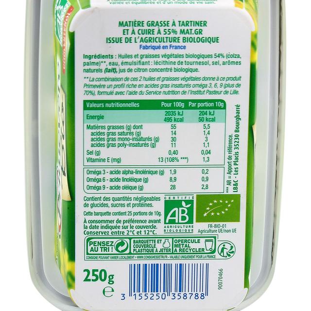 3155250358788 - Primevère - Tartine et cuisson Bio doux