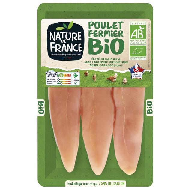 3422210450289 - Nature De France - Aiguillettes de Poulet Fermier Bio