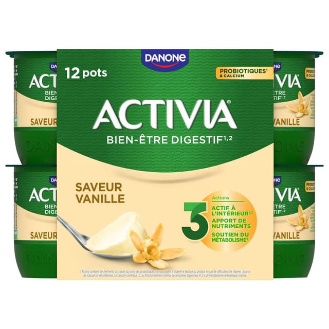 3033491350689 - Activia - Yaourt saveur vanille Bifidus