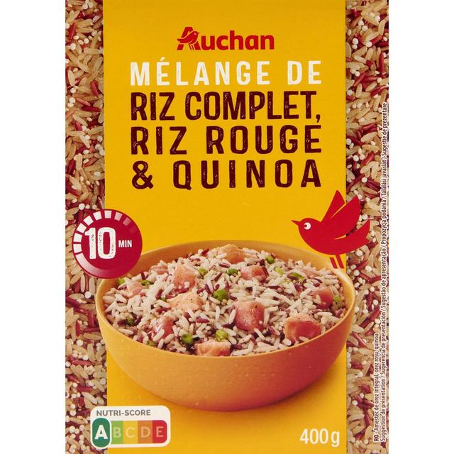 3596710411689 - Auchan - Mélange riz complet riz rouge quinoa prêt en 10 min