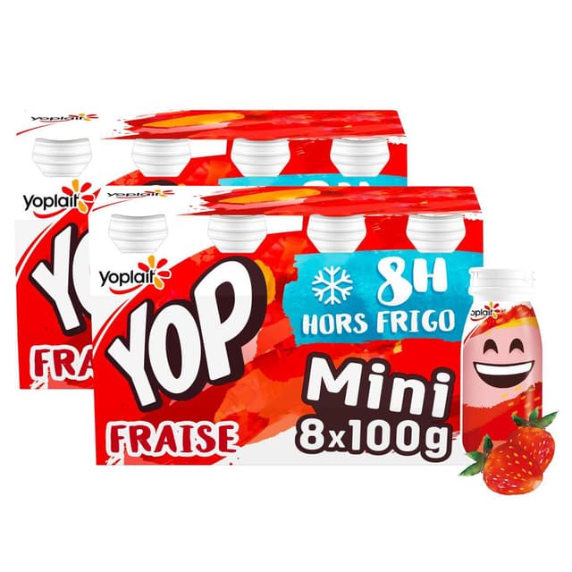 3329770048706 - Yop - Yaourt à Boire Fraise