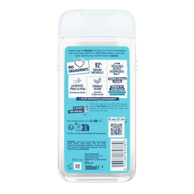 3574661853789 - Le Petit Marseillais - Gel douche Sel marin