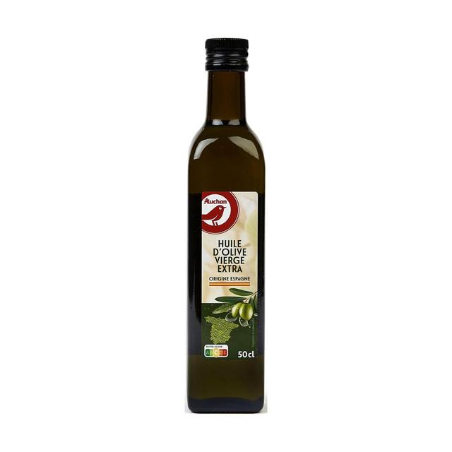 3596710460434 - Auchan - Huile d'Olive vierge extra origine Espagne bouteille verre