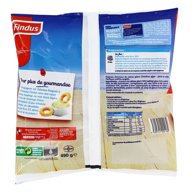 3599741004189 - Findus - Beignets de Calmars à la Romaine