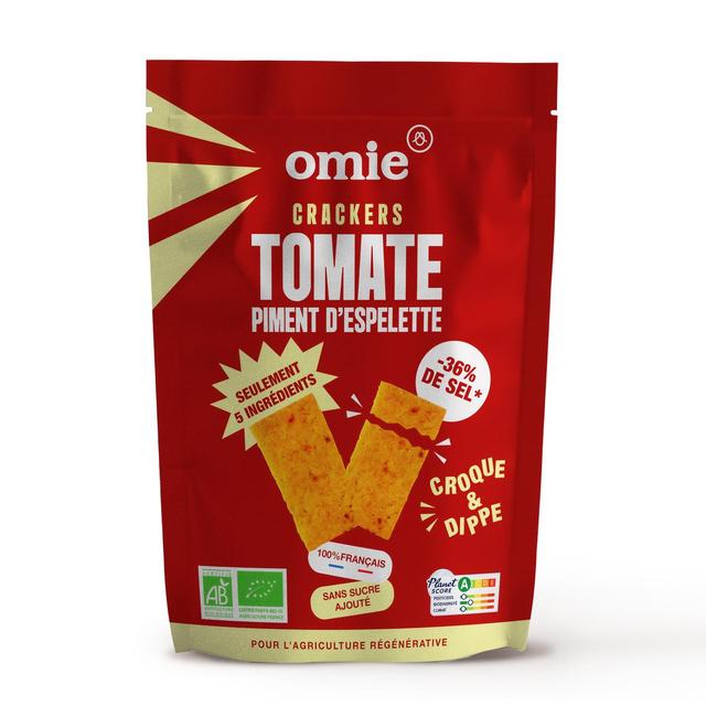 3760325484189 - Omie - Crackers Tomate aux Piments d'Espelette AOP Bio