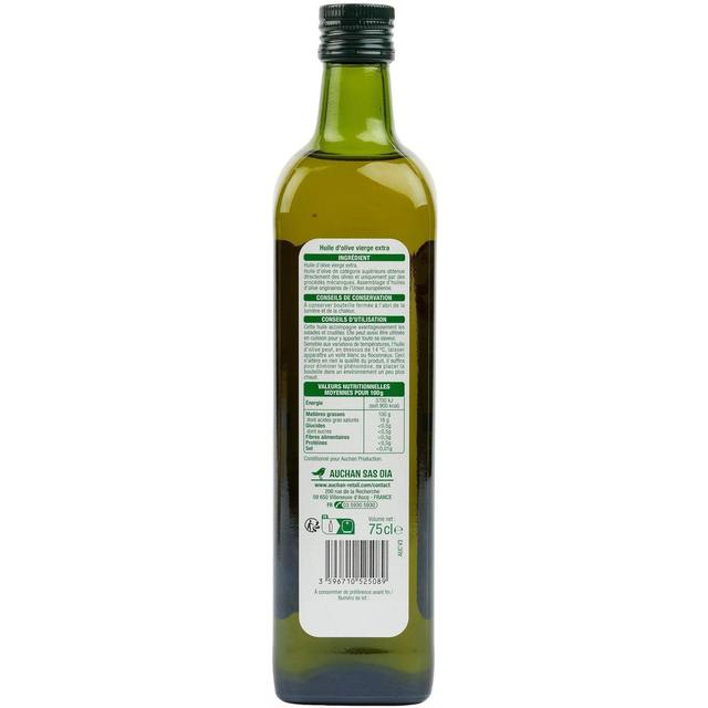 3596710525089 - Auchan - Huile d'Olive Vierge Extra Fruitée