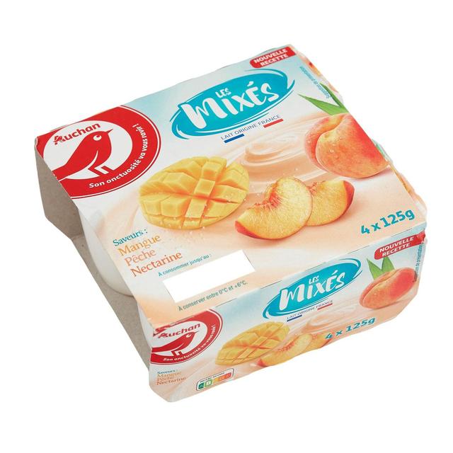 3596710445189 - Auchan - Yaourt brassé à la mangue-abricot-nectarine