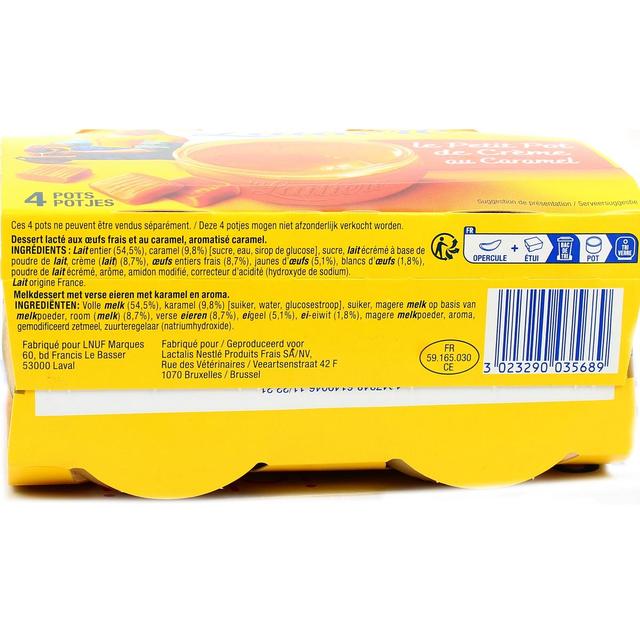 3023290035689 - La laitière - Petit Pot de Crème au Caramel