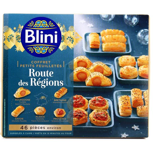 3760197635689 - Blini - Coffret 46 petits feuilletés- Route de nos Régions- 5 recettes assorties