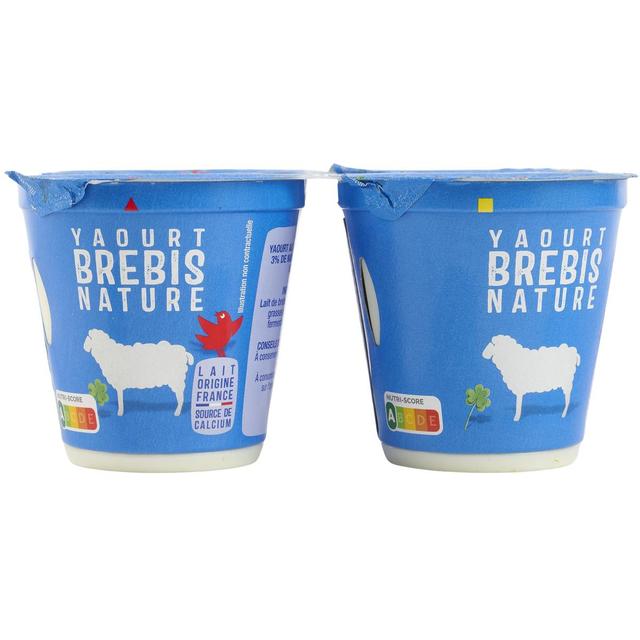 3596710537389 - Auchan - Yaourt nature au lait de brebis