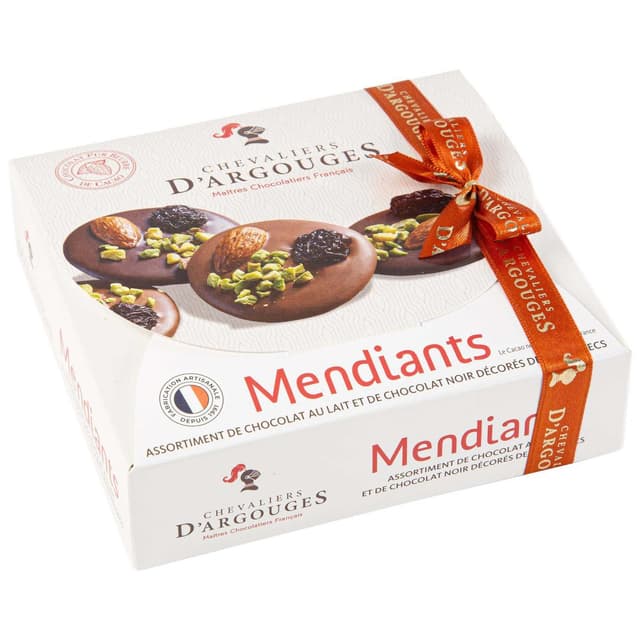3421371527489 - Les Chevaliers d'Argouges - Assortiment de mendiants de chocolat au lait et noir