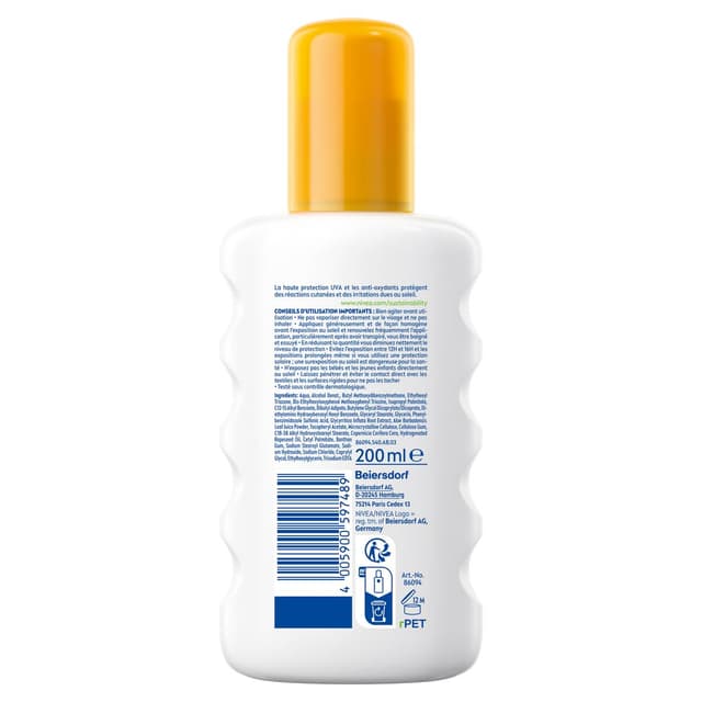 4005900597489 - Nivea sun - Crème solaire Spray Corps Spf 50+