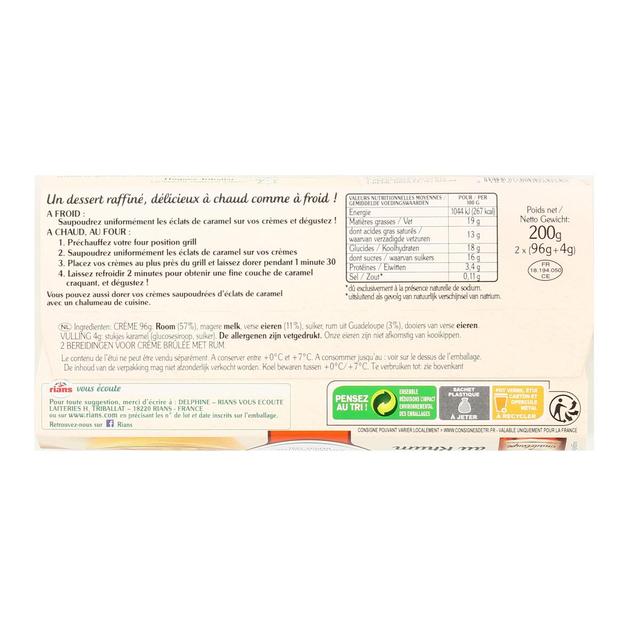 3184670008089 - Rians - Crème Brulée au Rhum