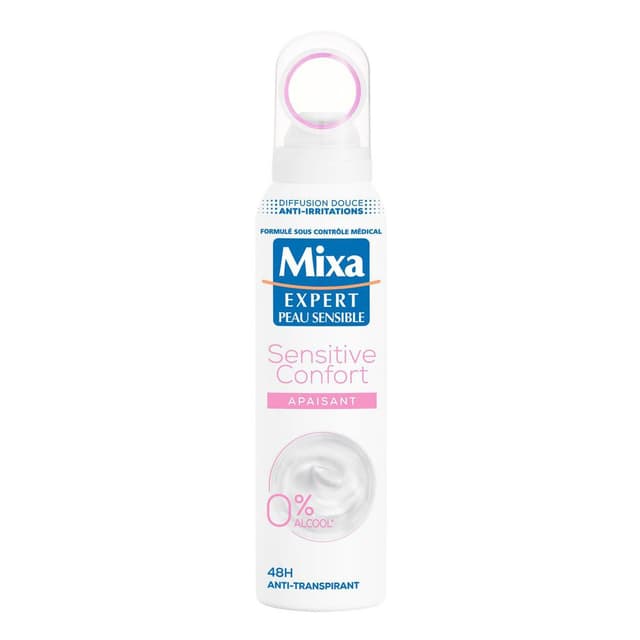 3600550818789 - Mixa - Déodorant spray peau sensible anti-transpirant 48H