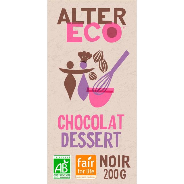 3700214610190 - Alter Eco - Commerce Equitable - Chocolat noir dessert 50% Cacao Bio du Pérou