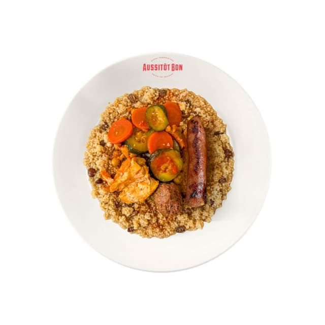 3701565400690 - Aussitôt Bon - Couscous à la Royale viande et légumes mijotés