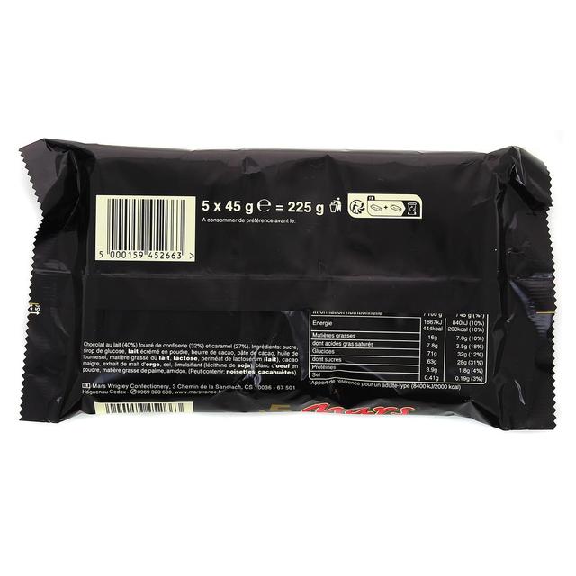 5900951311390 - Mars - Barres chocolatées fourrées au caramel