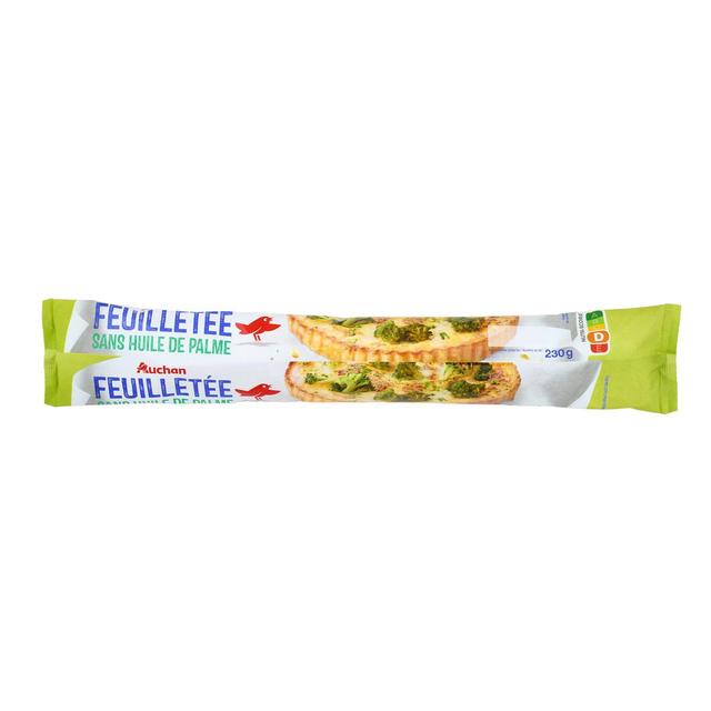 3596710541690 - Auchan - Pâte Feuilletée Sans Huile de Palme