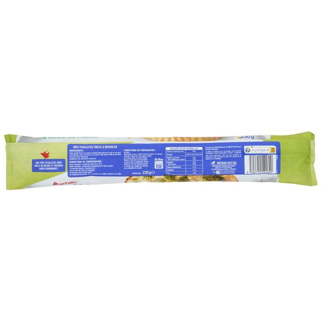 3596710541690 - Auchan - Pâte Feuilletée Sans Huile de Palme