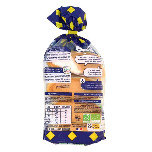 3256540002890 - Pasquier - Pain au Lait, Bio