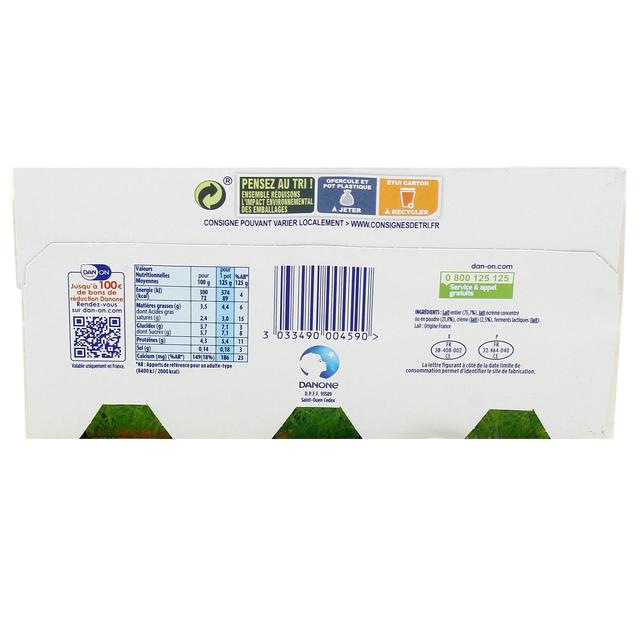 3033490004590 - Velouté - Yaourt nature brassé