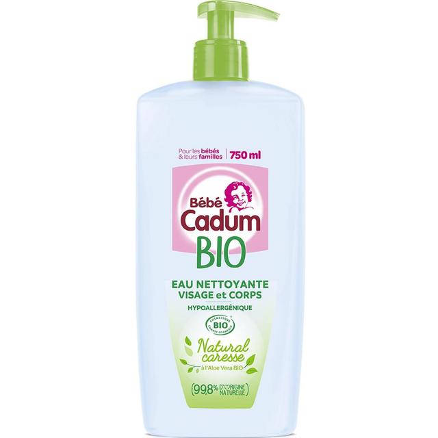 3600551055190 - Bébé Cadum - Eau Nettoyante Certifiée Bio Natural Caresse Hypoallergénique