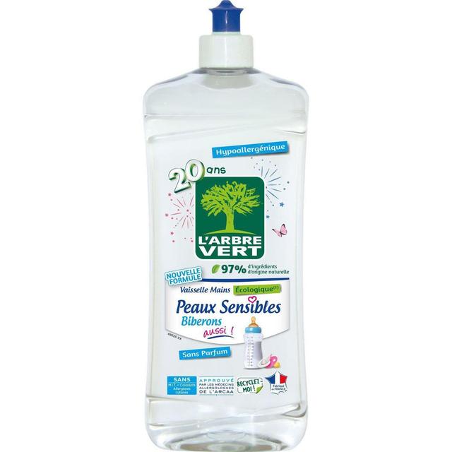 3450601047190 - L'arbre Vert - Liquide vaisselle mains Peaux sensibles - Hypoallergénique