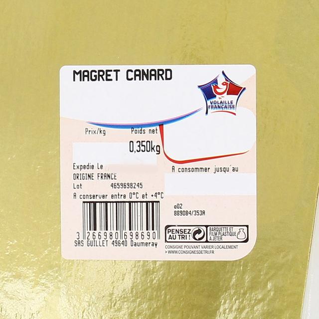 3266980698690 - Le Gaulois - Magret de Canard entier