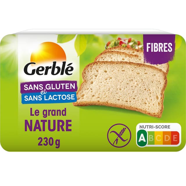3175681209190 - Gerblé Sans Gluten Sans Lactose - Pain de Mie Nature sans gluten et sans lactose