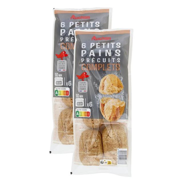 2050000409790 - Auchan - Petits Pains PrécuitsBlé Complet